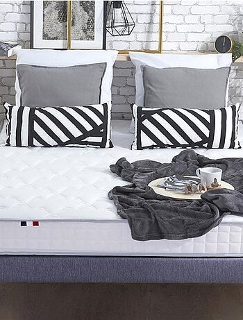 Ensemble matelas 100% latex 3 zones essentiel + sommier - fabriqué