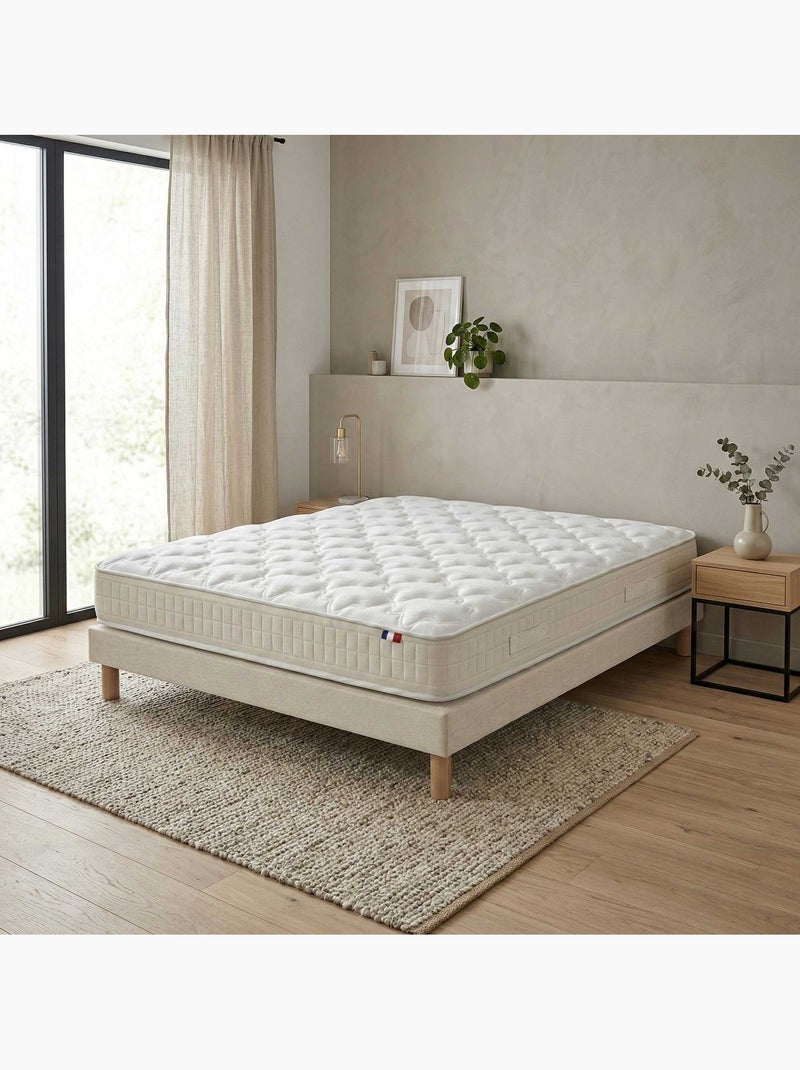 Ensemble matelas 100% latex, H18, 78kg/m3, sommier en kit beige Beige clair - Kiabi