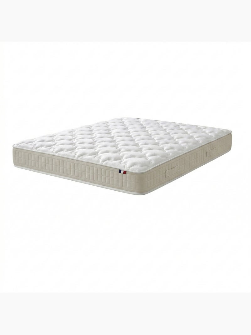 Ensemble matelas 100% latex, H18, 78kg/m3, sommier en kit gris Blanc Gris - Kiabi