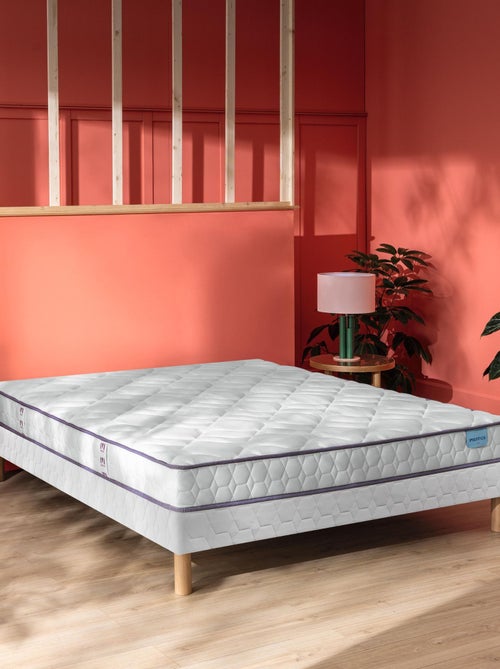 Ensemble matelas 100% latex HAPPY LIT, sommier TWIST et pieds - Kiabi