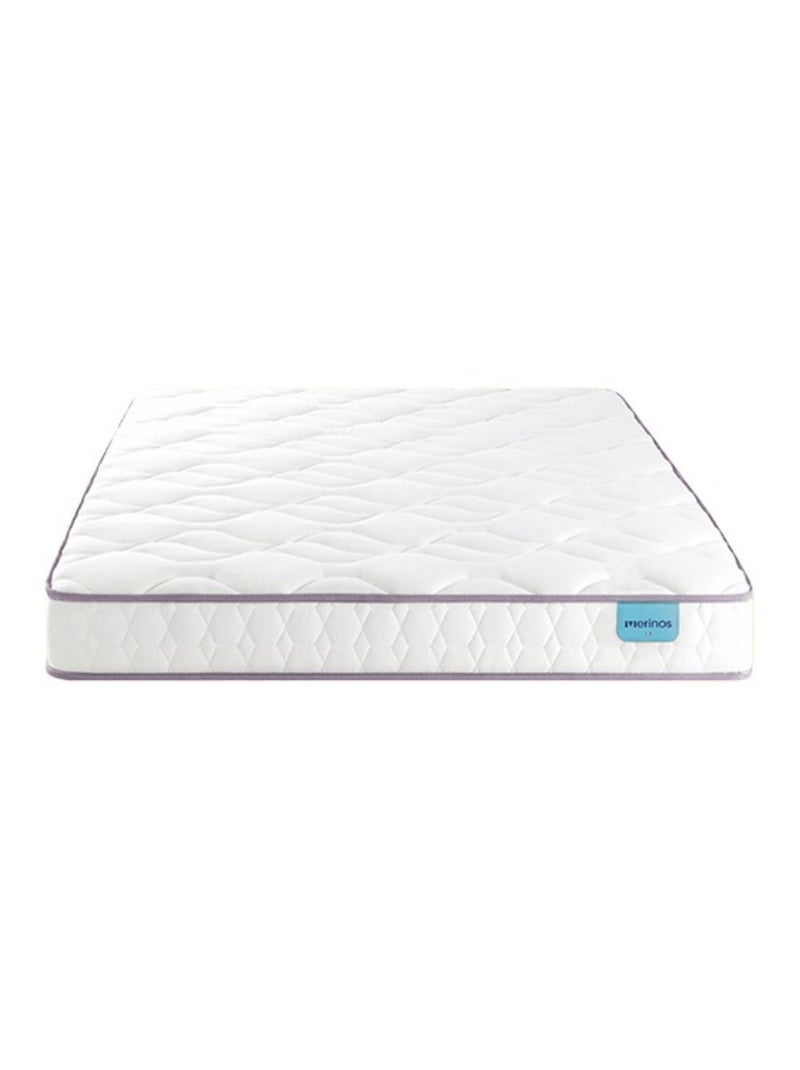 Ensemble matelas 100% latex HAPPY LIT, sommier TWIST et pieds Blanc - Kiabi