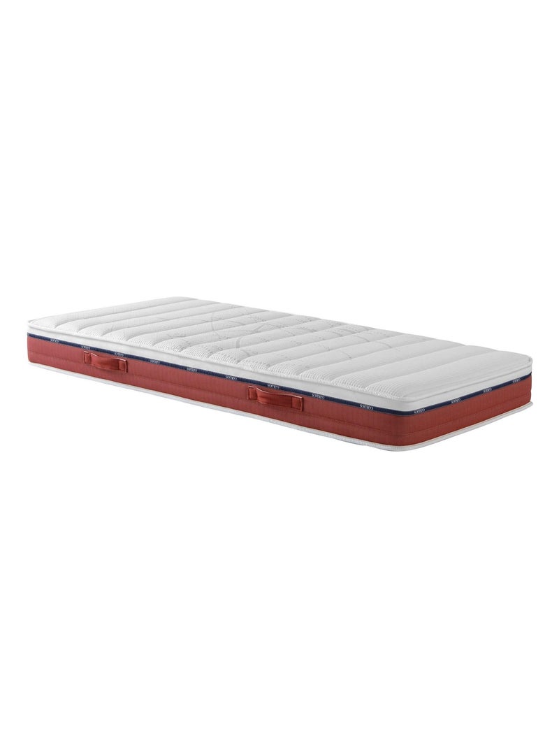 Ensemble matelas 100% latex, sommier Constellation et pieds Crépuscule 600 Blanc - Kiabi