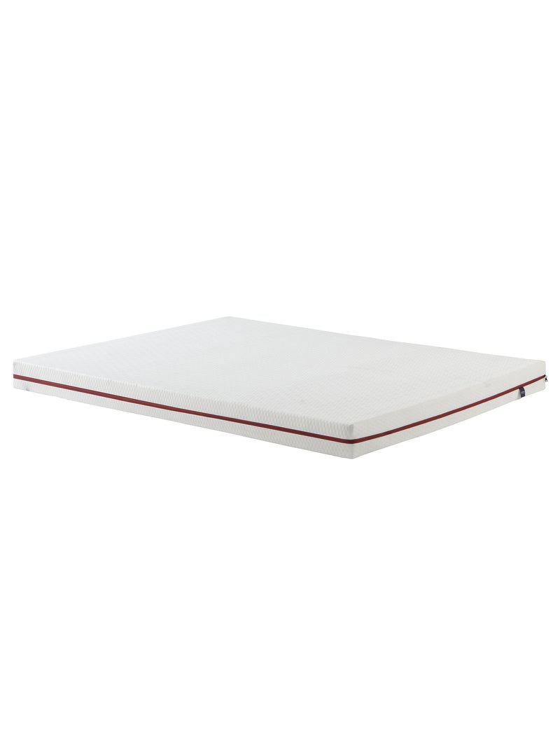 Ensemble matelas 100% latex, sommier et pieds Crépuscule 200 Blanc - Kiabi