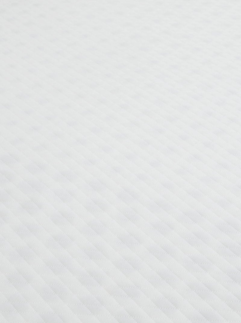 Ensemble matelas 100% latex, sommier, pieds, couette et oreiller Crépuscule 200 Blanc - Kiabi