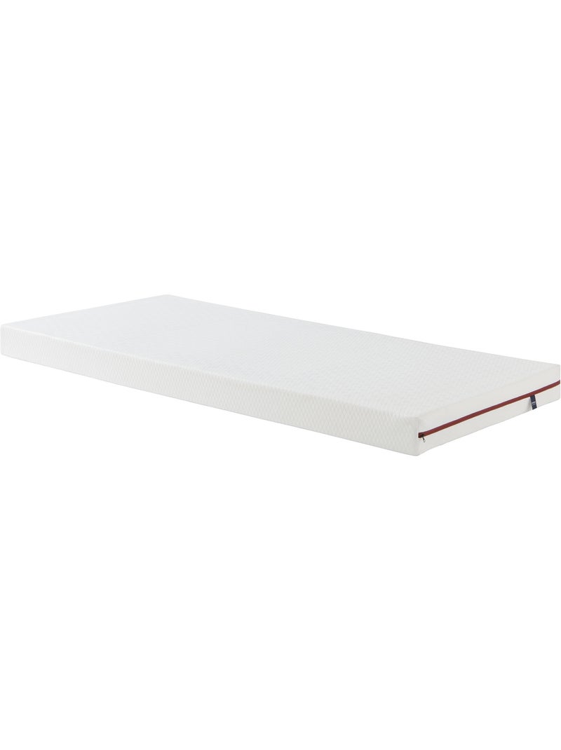 Ensemble matelas 100% latex, sommier, pieds, couette et oreiller Crépuscule 200 Blanc - Kiabi