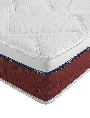 Ensemble matelas 100% latex, sommier, pieds, couette et oreiller Crépuscule 600