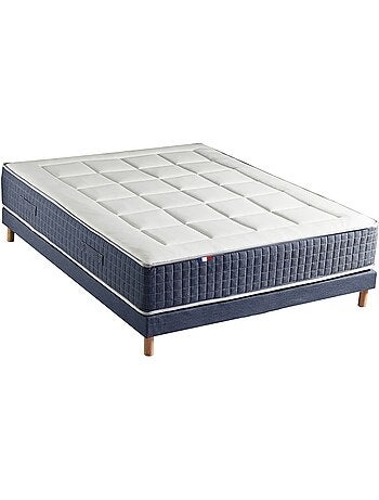 Ensemble matelas 7 zones KING STYLE, mémoire de forme & sommier - 2x90 x 200 cm