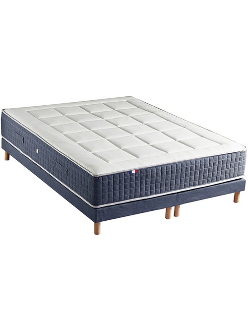 Ensemble matelas 7 zones KING STYLE, mémoire de forme & sommier - 2x90 x 200 cm - Kiabi