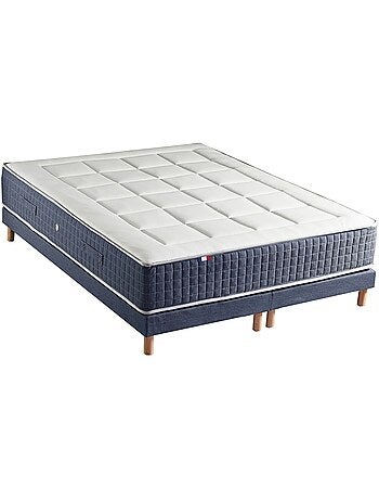 Ensemble matelas 7 zones KING STYLE, mmoire de forme & sommier - 2x90 x 200 cm