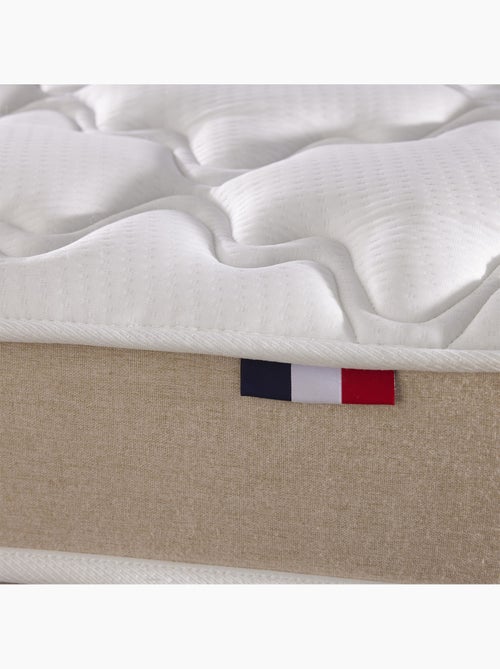 Ensemble Matelas accueil Latex INITIAL Sommier en Kit Couleur - Blanc, - 90 x 200 cm - Kiabi