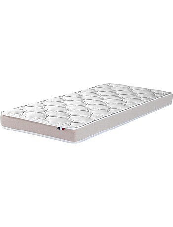 Ensemble Matelas accueil Latex INITIAL Sommier en Kit Couleur - Blanc