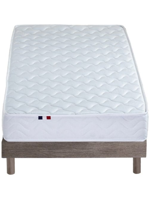 Ensemble Matelas accueil Latex INITIAL Sommier en Kit Couleur - Chêne gris - Kiabi Ensemble Matelas accueil Latex INITIAL Sommier en Kit Couleur - Chêne gris - Kiabi