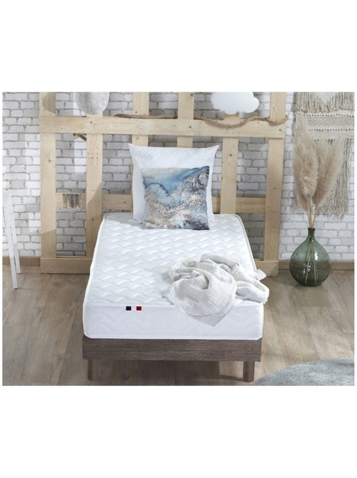 Ensemble Matelas accueil Latex INITIAL Sommier en Kit Couleur - Chêne gris - Kiabi Ensemble Matelas accueil Latex INITIAL Sommier en Kit Couleur - Chêne gris - Kiabi