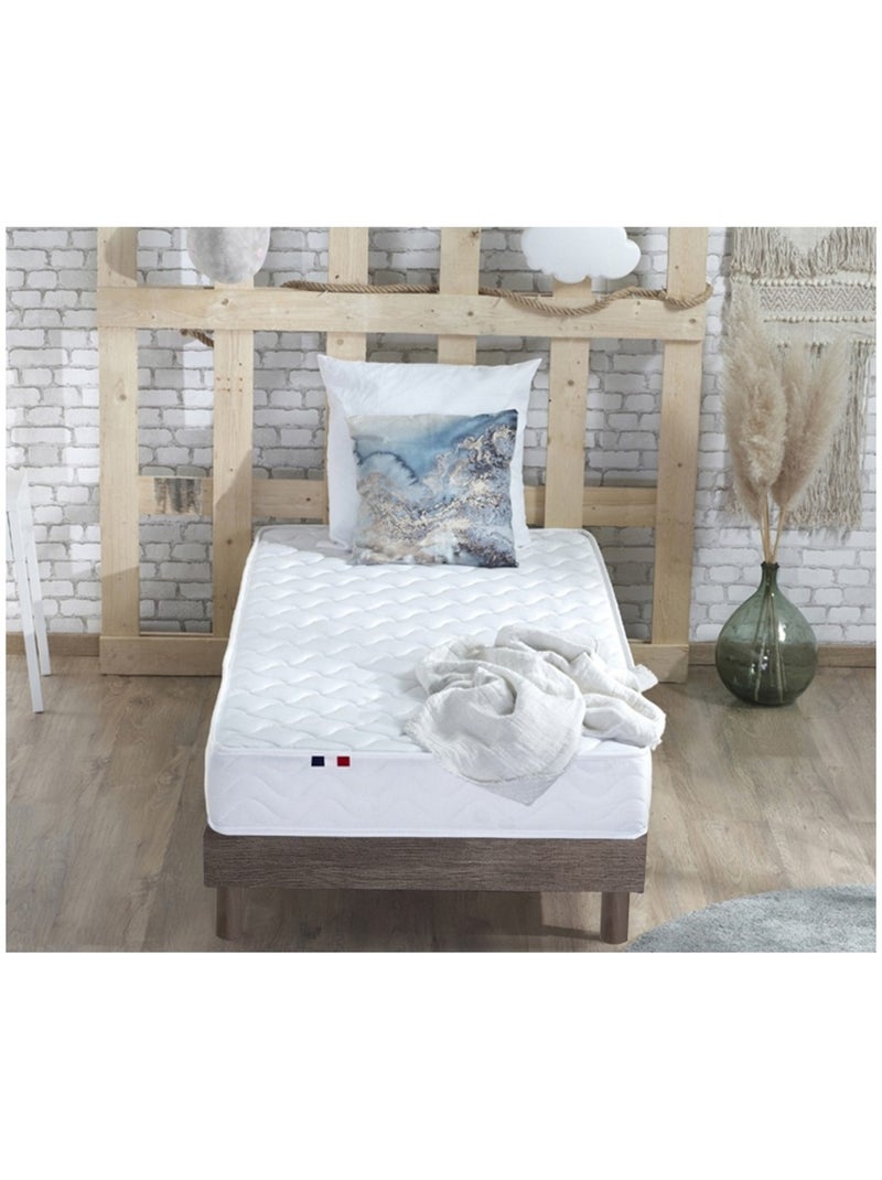 Ensemble Matelas accueil Latex INITIAL Sommier en Kit Couleur - Chêne gris Blanc Gris - Kiabi