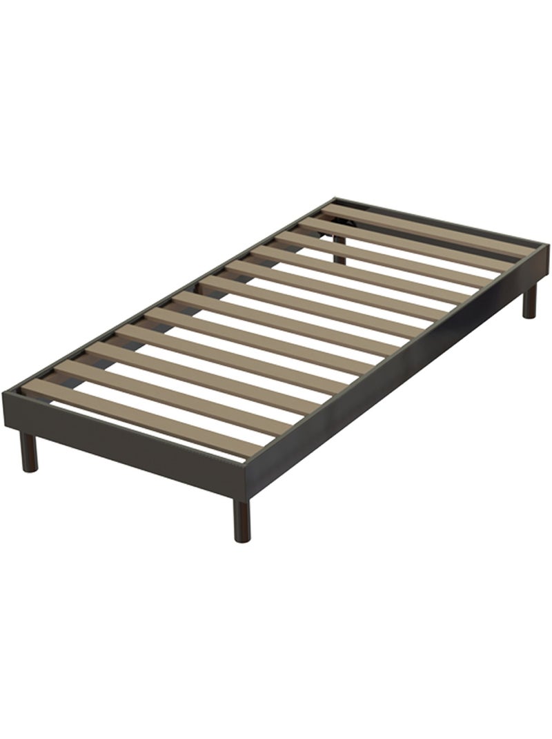 Ensemble Matelas accueil mémoire de forme AZUR Sommier en Kit Couleur Anthracite, Noir Blanc - Kiabi