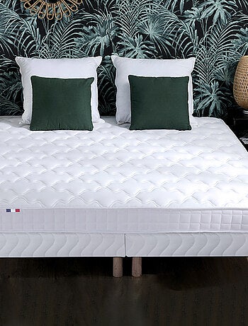 Ensemble Matelas accueil mémoire de forme MAM AZUR + Sommier Made in France , Sommier Noir