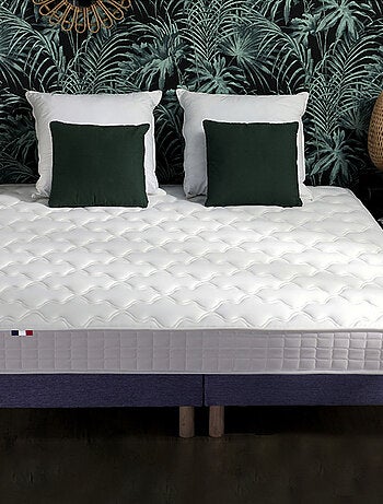 Ensemble Matelas accueil mémoire de forme MAM AZUR + Sommier Made in France , Sommier Noir