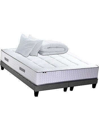 Ensemble matelas BELLAGIO et sommier, 7 zones, mémoire de forme - 2x90 x 200 cm