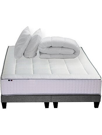 Ensemble matelas BELLAGIO et sommier, 7 zones, mémoire de forme