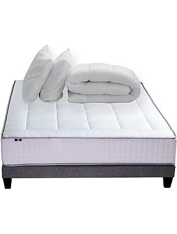 Ensemble matelas BELLAGIO et sommier, 7 zones, mmoire de forme - 140 x 190 cm