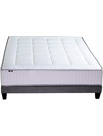 Ensemble matelas BELLAGIO et sommier, ferme, accueil mémoire de forme - 2x90 x 200 cm