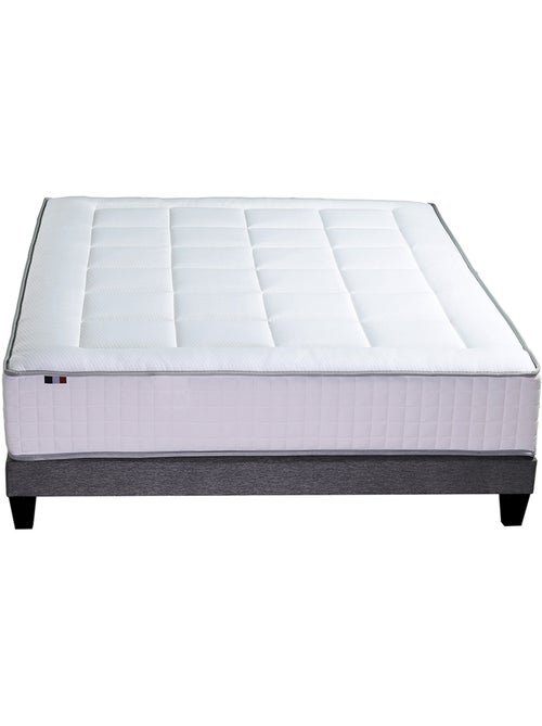Ensemble matelas BELLAGIO et sommier, ferme, accueil mémoire de forme - 2x90 x 200 cm - Kiabi