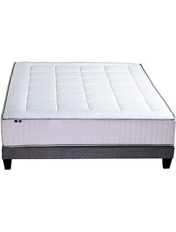 Ensemble matelas BELLAGIO et sommier, ferme, accueil mémoire de forme