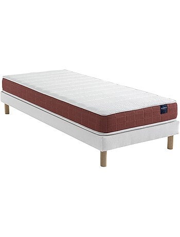 Ensemble matelas couchage latex, sommier Lune et pieds Crépuscule 400