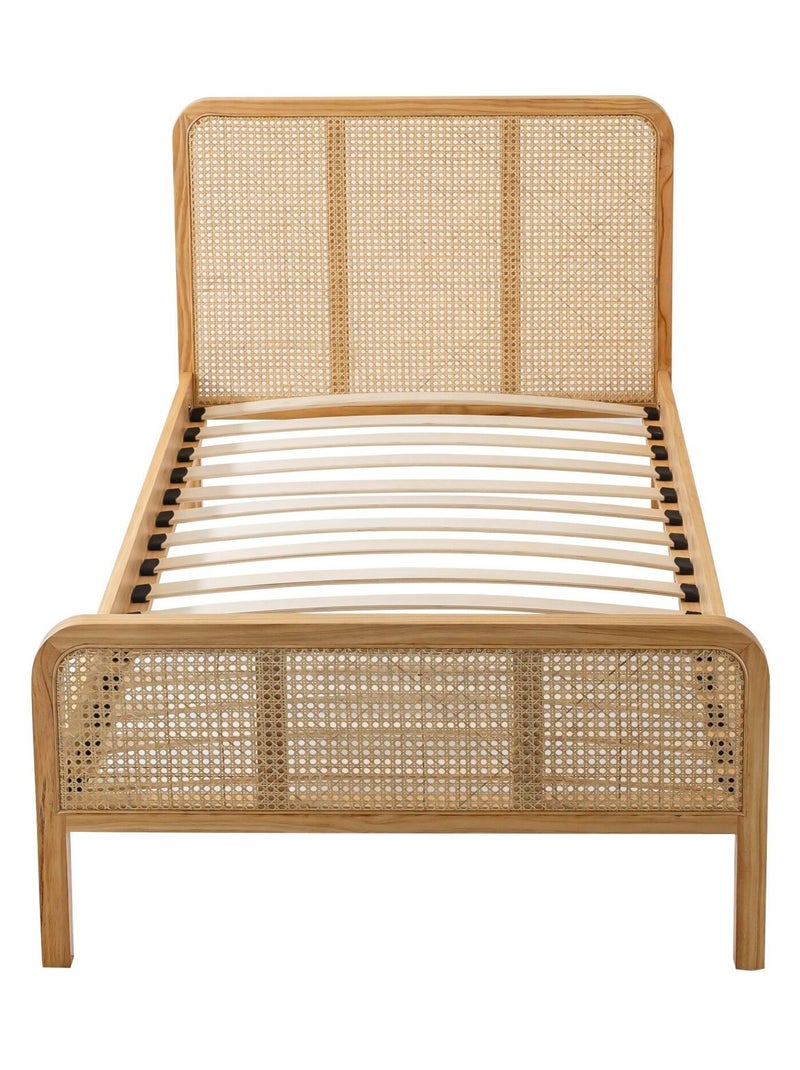 Ensemble matelas ferme mousse + Lit enfant cannage N/A - Kiabi
