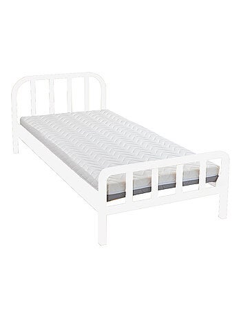 Ensemble matelas ferme mousse + Lit enfant en pin massif