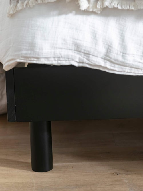 Ensemble matelas ferme mousse + Sommier kit adulte en bois massif - Kiabi