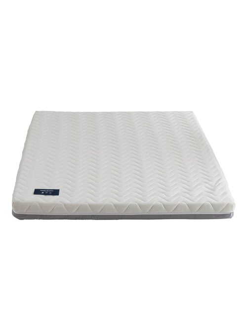 Ensemble matelas ferme mousse + Sommier kit adulte en bois massif - Kiabi