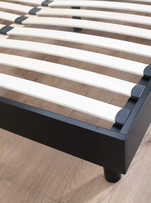 Ensemble matelas ferme mousse + Sommier kit adulte en bois massif - Kiabi