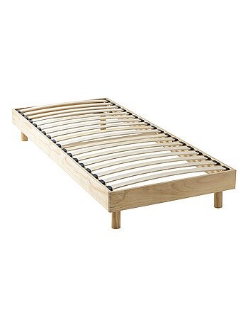 Ensemble matelas ferme mousse + Sommier kit enfant en bois massif
