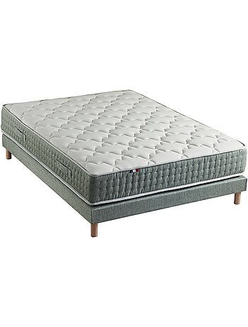 Ensemble matelas HYGGE et sommier : confort ferme et 7 zones - 2x90 x 200 cm
