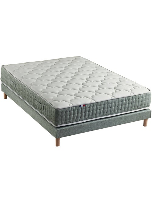 Ensemble matelas HYGGE et sommier : confort ferme et 7 zones - Kiabi Ensemble matelas HYGGE et sommier : confort ferme et 7 zones - Kiabi