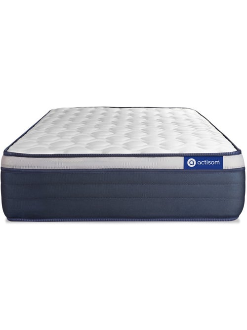 Ensemble Matelas Latex et mémoire de forme et Sommier tapissier en kit Blanc - Actilatex max - Kiabi