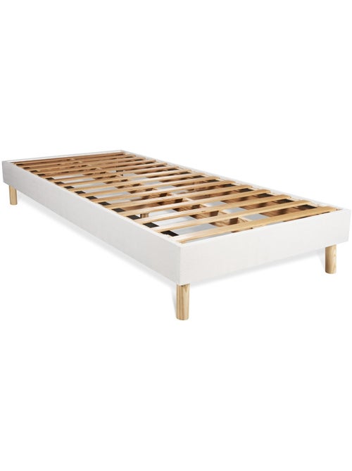 Ensemble Matelas Latex et mémoire de forme et Sommier tapissier en kit Blanc - Actilatex max - Kiabi