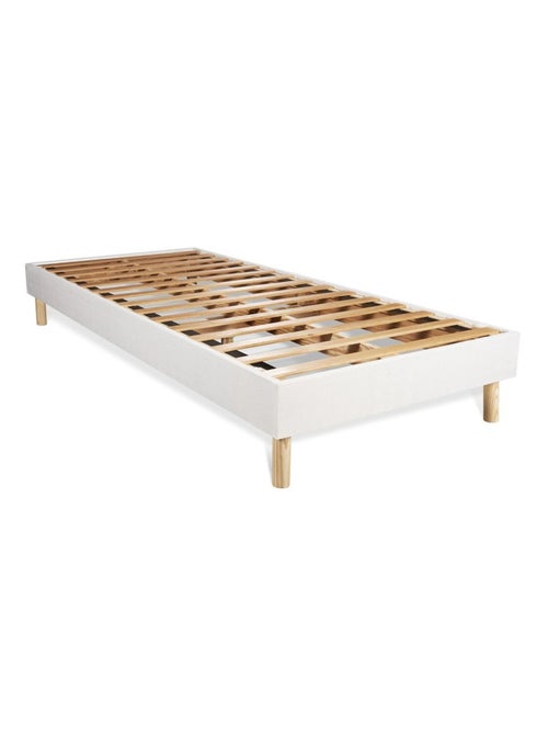 Ensemble Matelas Latex et mémoire de forme et Sommier tapissier en kit Blanc - Actilatex night - Kiabi