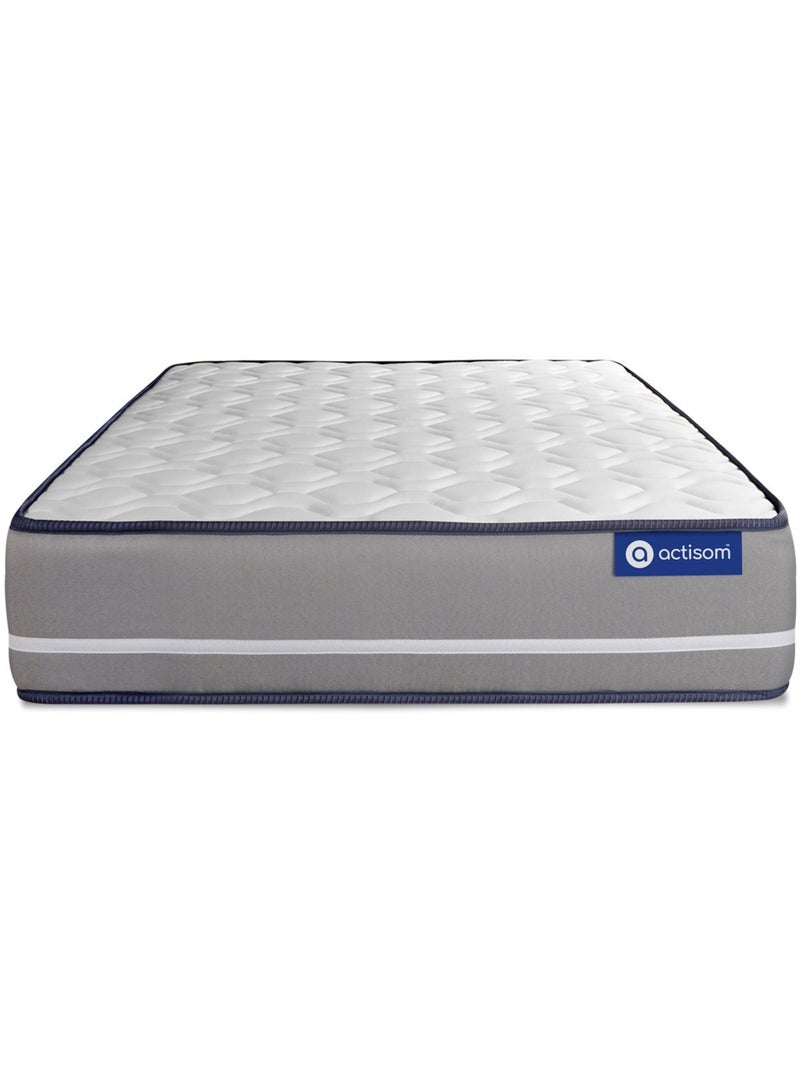 Ensemble Matelas Latex et mémoire de forme et Sommier tapissier en kit Blanc - Actilatex pur Blanc - Kiabi