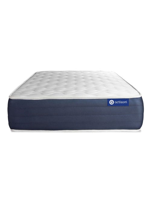 Ensemble Matelas Latex et mémoire de forme et Sommier tapissier en kit Blanc - Actilatex sleep - Kiabi