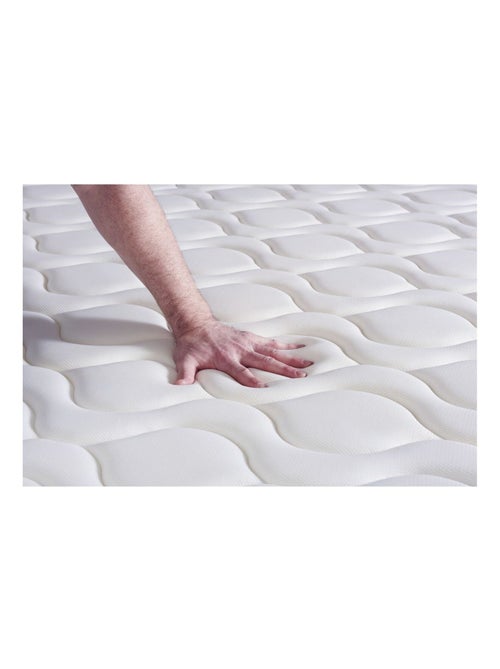 Ensemble Matelas Latex et mémoire de forme et Sommier tapissier en kit Gris - Actilatex zen - Kiabi