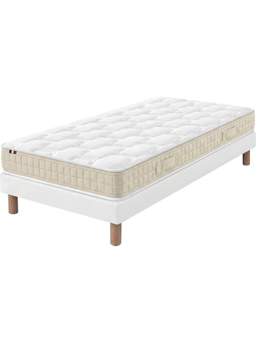 Ensemble matelas latex sommier déco blanc - Kiabi Ensemble matelas latex sommier déco blanc - Kiabi