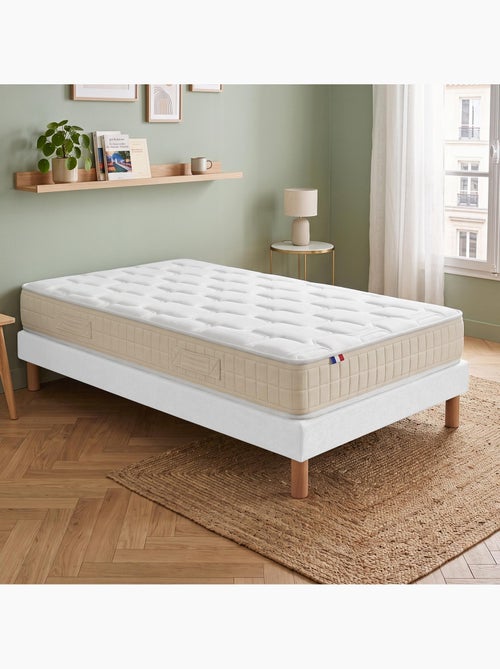 Ensemble matelas latex sommier déco blanc - Kiabi Ensemble matelas latex sommier déco blanc - Kiabi
