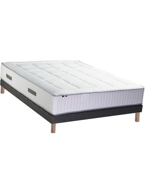 Ensemble matelas mémoire 7 zones BELLAGIO 2 avec sommier tapissier - 140 x 190 cm - Kiabi Ensemble matelas mémoire 7 zones BELLAGIO 2 avec sommier tapissier - 140 x 190 cm - Kiabi
