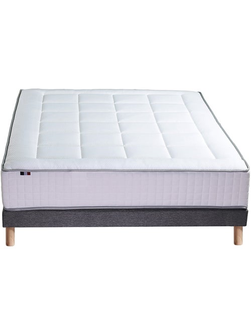 Ensemble matelas mémoire 7 zones BELLAGIO 2 avec sommier tapissier - 140 x 190 cm - Kiabi Ensemble matelas mémoire 7 zones BELLAGIO 2 avec sommier tapissier - 140 x 190 cm - Kiabi