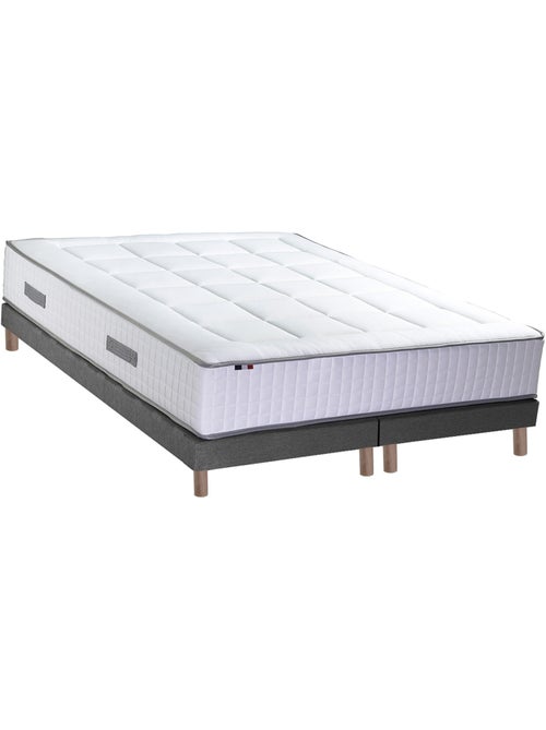 Ensemble matelas mémoire 7 zones BELLAGIO 2 avec sommier tapissier - Kiabi Ensemble matelas mémoire 7 zones BELLAGIO 2 avec sommier tapissier - Kiabi