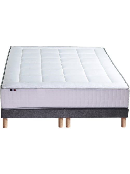 Ensemble matelas mémoire 7 zones BELLAGIO 2 avec sommier tapissier - Kiabi Ensemble matelas mémoire 7 zones BELLAGIO 2 avec sommier tapissier - Kiabi