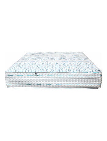 Ensemble matelas mémoire de forme 24 cm avec sommier beige