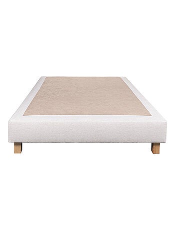 Ensemble matelas mémoire de forme 24 cm avec sommier beige